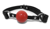 Adjustable Bondage Silicone Mouth Ball Gag Harness (Colors: Red, Black Pink Teal)