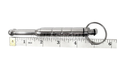 4.5" Long Vibrating Urethral Sounds w/ 10mm Thick Ball Tip with Battery
