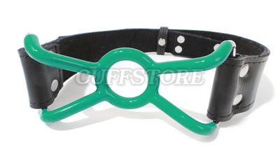 Lockable Bondage Adjustable O Ring Silicone Jennings Spider Open Mouth Gag (Colors:, Red and Green)