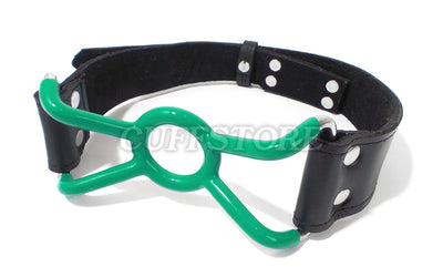 Lockable Bondage Adjustable O Ring Silicone Jennings Spider Open Mouth Gag (Colors:, Red and Green)