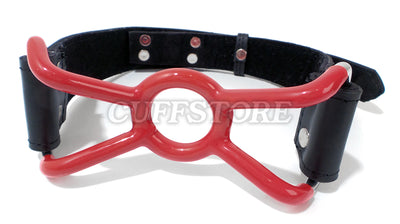 Lockable Bondage Adjustable O Ring Silicone Jennings Spider Open Mouth Gag (Colors:, Red and Green)