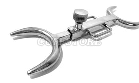 Close-up of the adjustable screw and forked ends