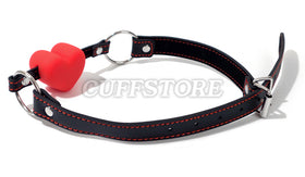 Heart-Shaped Silicone Ball Gag
