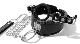 Padded Posture Collar Gag with Leash
