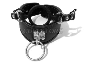 Padded Posture Collar Gag with Leash