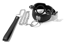 Padded Posture Collar Gag with Leash