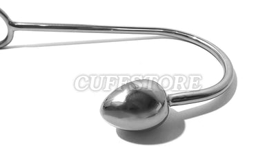 Stainless Steel Anal Rope Hook 30mm Bullet Oval Shape Ball Restraint