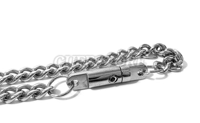 Locking Bondage Chain Bracelet or Anklet Cuff Restraint with Key Locking Bracelet Multiple Sizes