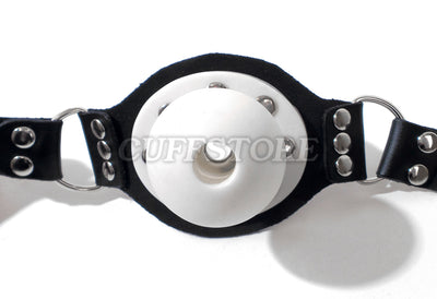 Breathable Open Mouth Ball Gag with Padlock