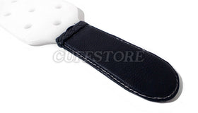 White Plastic Spanking Paddle with Holes