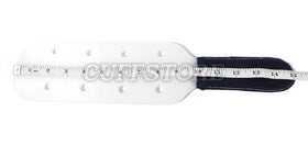White Plastic Spanking Paddle with Holes