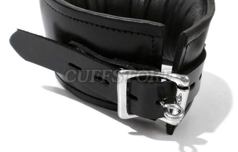 Deluxe Padded Black Leather Posture Collar - Multiple Color Options -  Cuffstore