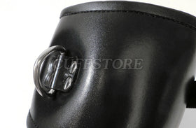 Padded Leather O-Ring Posture Collar