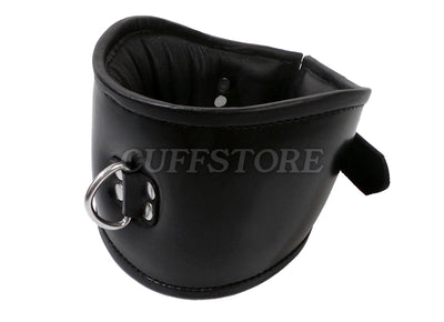Deluxe Padded Black Leather Posture Collar - Multiple Color Options