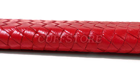 Braided Red Leather Spanking Paddle