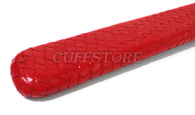 Braided Red Leather Spanking Paddle