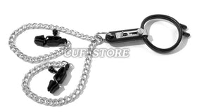 Spring-Loaded Mouth Spreader with Nipple Clamps