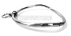 Curved Stainless Steel Bondage Collar with Single Ring Multiple Sizes Satin or Polished Finish