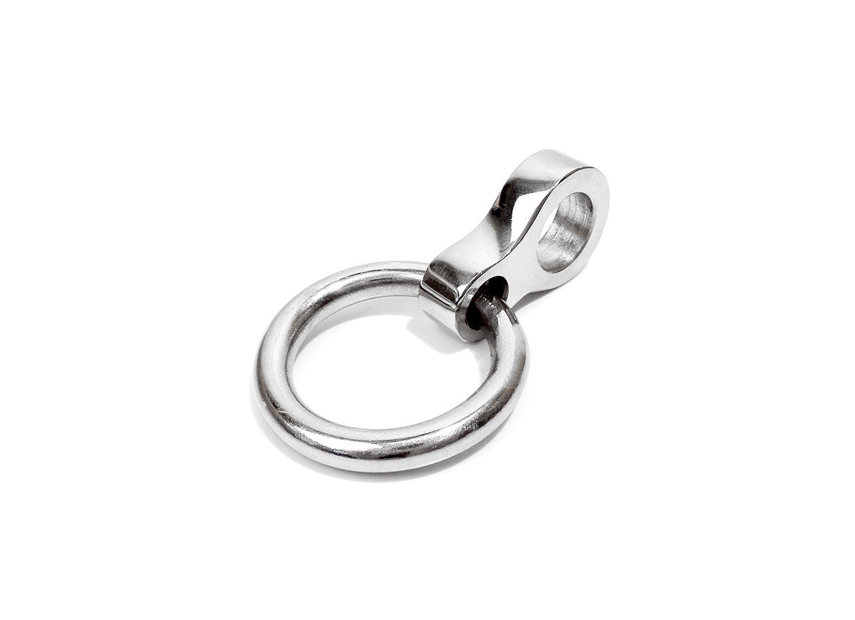 Removable Ring Polished Stainless for KB-899 Round Collars and KB-897 KB-898 Cuffs and Leg Irons