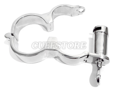 Irish-8 Stainless Steel Darby Handcuffs with Screw Style Key 917-SS