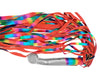 Rainbow Suede Leather BDSM Bondage Flogger 35 Tails With Stainless Steel Insertable Handle