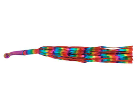 Rainbow Suede Flogger with Rainbow Insertable Handle