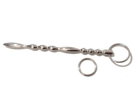 Ribbed Stainless Steel Urethral Sound