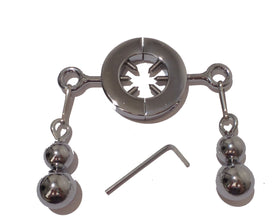 Locking Spiked Stainless Steel Ball Stretcher Weights