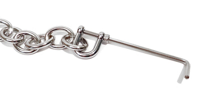 10" Connector Chain Link with Allen Key for Bondage Handcuffs and Leg Iron Restraints