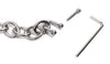 10" Connector Chain Link with Allen Key for Bondage Handcuffs and Leg Iron Restraints