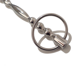 Ribbed Stainless Steel Urethral Sound