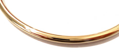 6MM Petite Thin Polished Gold Titanium Eternity Collar Locking Slave Collar - Multiple Sizes Available