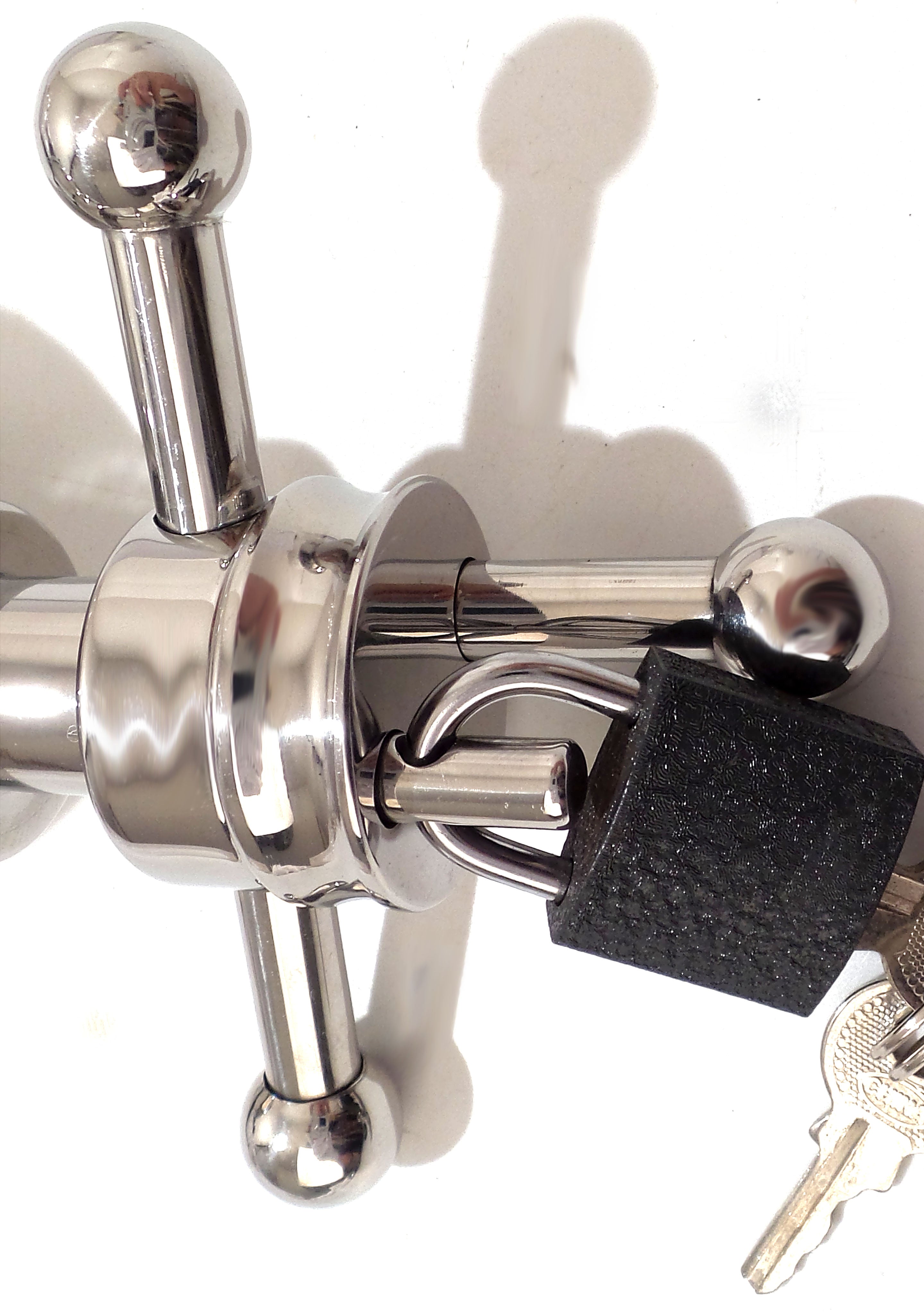 Locking Anal Butt Plug Asslock Stainless Steel BDSM Padlock Included Locking Anal Butt Plug Asslock Stainless Steel BDSM Padlock Included