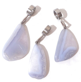 Purple Natural-Stone Collar Pendant