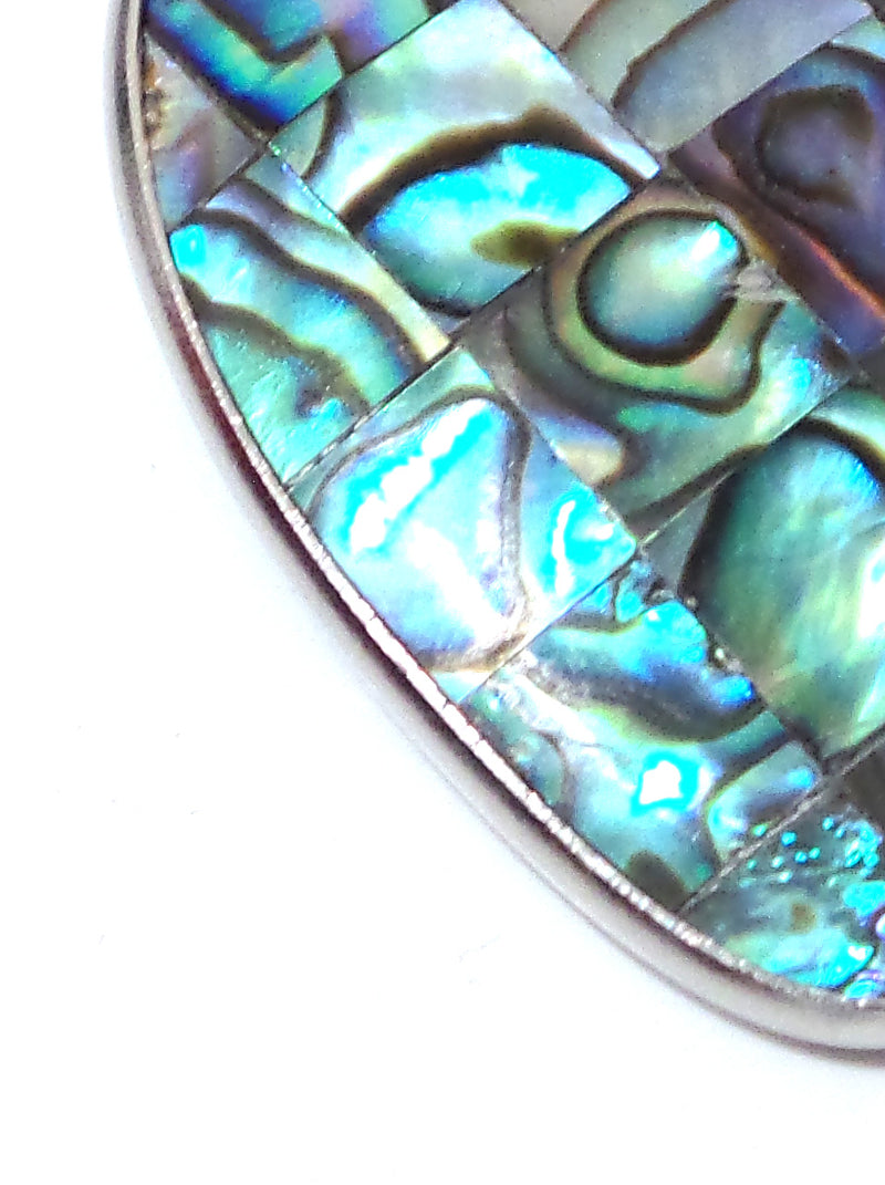 Abalone Shell Heart Pendant for 6mm and 8mm collars