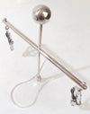 Deluxe Nipple Clamps with Plexiglass Base Tower of Pain Stainless