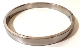 Flat Stainless Steel BDSM Locking Collar