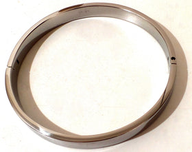 Flat Stainless Steel BDSM Locking Collar