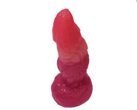 Tri-Color Textured Silicone Fantasy Dildo