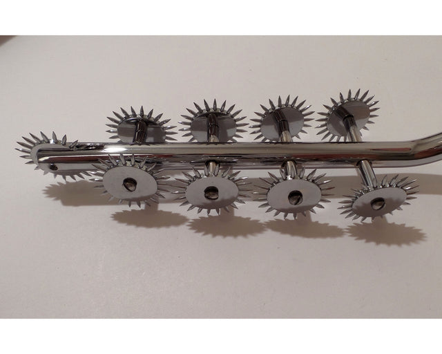 9-Wheel Stainless Steel Wartenberg Pinwheel