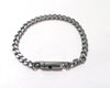 Polished Stainless Steel Locking Chain Bracelet or Anklet