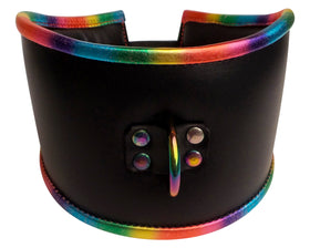 Prism Edge | Lockable Leather Posture Collar