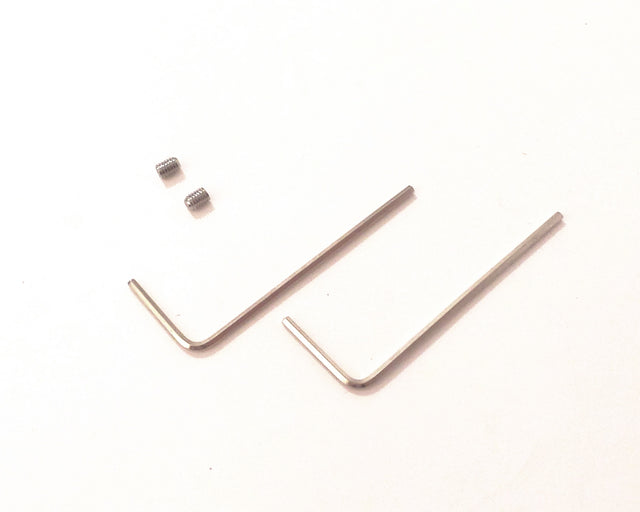 2-Pack Replacement Hex Keys & Screws for Heart-Lock Jewelry