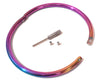 8MM Aluminum Rainbow Eternity Collar Lightweight Locking Collar - Multiple Sizes Available