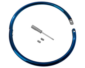 Blue Titanium-Finish Locking Eternity Collar