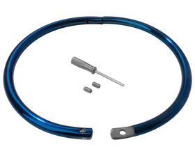 Blue Titanium-Finish Locking Eternity Collar