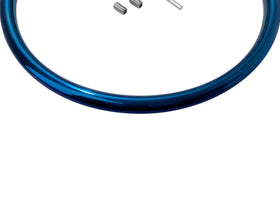Blue Titanium-Finish Locking Eternity Collar