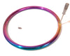 8MM Aluminum Rainbow Eternity Collar Lightweight Locking Collar - Multiple Sizes Available