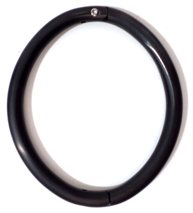Matte Black Locking Bracelet or Anklet
