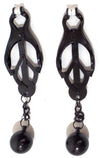 Black Weighted Butterfly Nipple Clamps